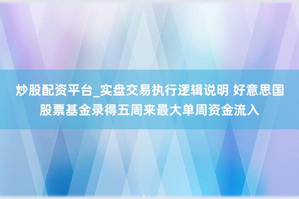炒股配资平台_实盘交易执行逻辑说明 好意思国股票基金录得五周来最大单周资金流入
