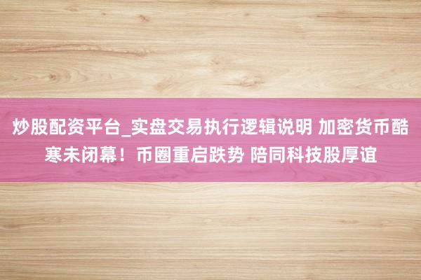 炒股配资平台_实盘交易执行逻辑说明 加密货币酷寒未闭幕！币圈重启跌势 陪同科技股厚谊